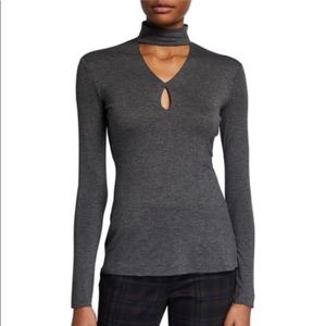 Bailey 44 Cutout Turtleneck Top